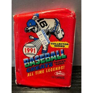 Swell Baseball cards 1991 Greats All time Legends set of 10 MLB Ted Williams